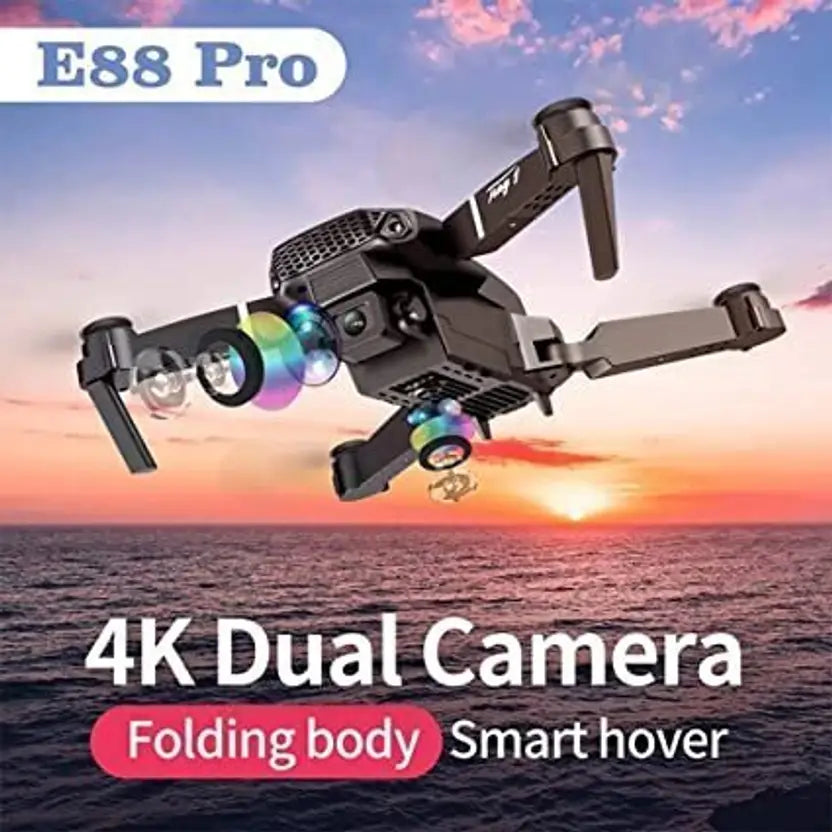 E88 Pro Drone with 4K Dual Camera | Foldable FPV WiFi Drone for Beginners & Pros